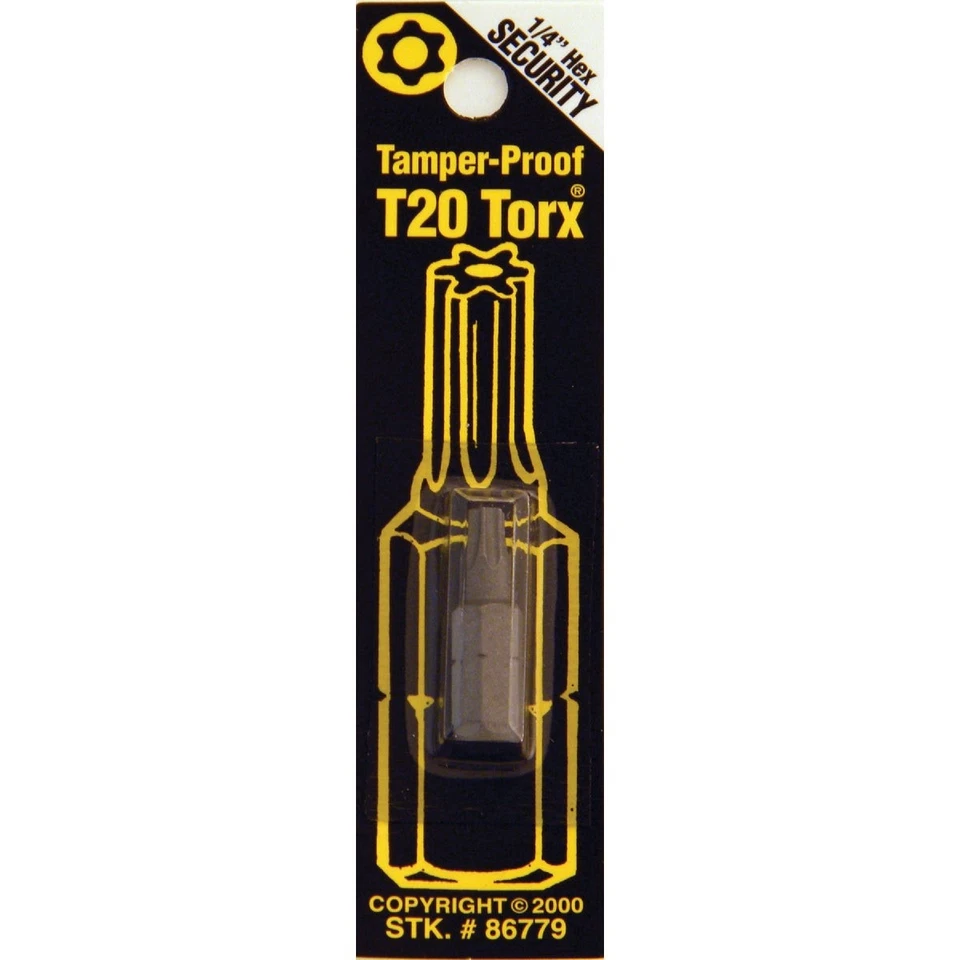 Best Way Tools T20 Tamperproof Torx Security 1 In. 1/4 In. Hex Screwdriver Bit - Image 1 of 1