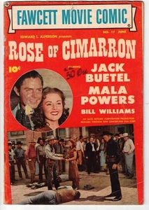 FAWCETT MOVIE COMIC #17 1952 ROSE OF CIMARRON GOLDEN AGE! - Picture 1 of 2