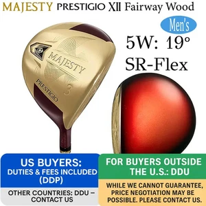 MAJESTY Prestigio XII 12 Fairway wood 5W 19° SR-Flex LV750 Graphite w/Headcover - Picture 1 of 8