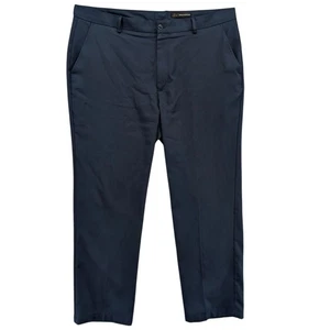 Greg Norman Chino Golfhose Herren marineblau vorne flach gerades Bein Größe 40 x 30 - Bild 1 von 12