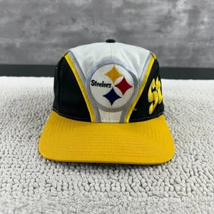90s Vintage Pittsburgh Steelers Snapback Hat OSFA Colorblock Color Block NFL - Bild 1 von 9