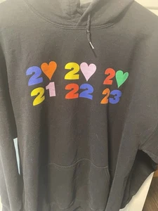 Harry Styles Official Love on Tour Black Hoodie Sweatshirt L - Picture 1 of 4
