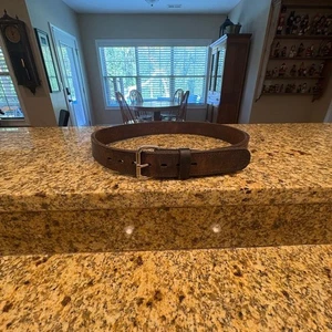 Versacarry Hombre Marrón Cuero Búfalo Grueso Funda Cinturón Talla 36 - Imagen 1 de 12