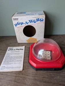 Juego Pop A Word Vintage 1975 de Gabriel Funciona con Caja Original e Instrucciones - Imagen 1 de 8