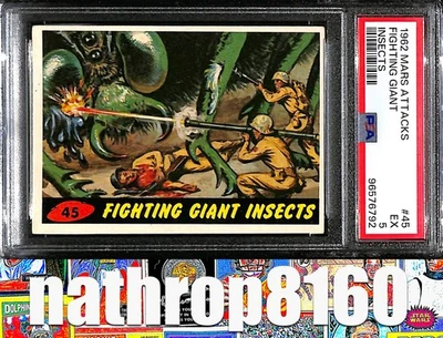 1962 Topps Mars Attacks Trading Card #26 The Tidal Wave PSA 6 EX-MT 8308 - Image 1 of 4