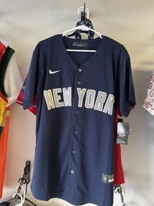 NY YANKEES @99 aaron judge SMALL MENS SIZE  color blue *new WITH TAGS STITCHED - Picture 1 of 3