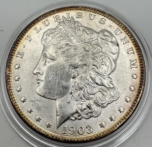 1903 P Morgan dollaro d'argento MS++ - Foto 1 di 6