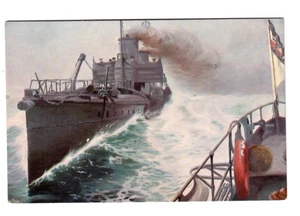 19437 - S.M. Hochsee-Torpedoboote in voller Fahrt - Bild 1 von 2