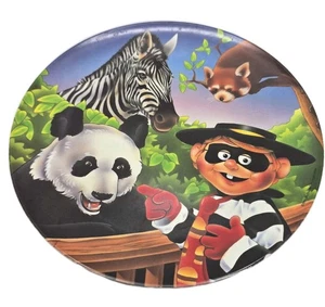 Vintage 90er McDonalds Teller Hamburglar Panda Bären Zebra Melamin - Bild 1 von 7