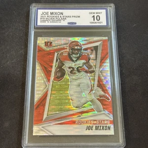 2021 Rookies & Stars Prizm #19 Joe Mixon Silver Pulsar CCG 10 Gem Mint - Picture 1 of 4