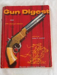 GUN DIGEST 1960  14th Annual Edition Edited by John T. Amber  Very Good Cond. - Picture 1 of 3