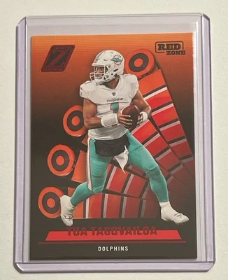 2022 Panini Zenith Tua Tagovailoa Red Zone Parallel - Miami Dolphins - Image 1 of 2