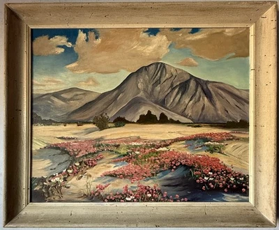 PINTURA AL ÓLEO IMPRESIONISTA PAISAJE PLEIN AIR CALIFORNIA VINTAGE 1959 Foto 1 de 4