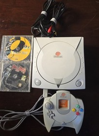 Sega Dreamcast Console Bundle Tested + OEM Controller + VMU + Crazy Taxi + HOTD2