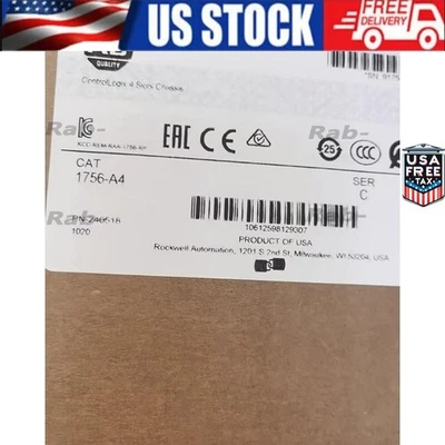 1 PCS New Factory Sealed AB 1756-A4 ControlLogix 4 Slots Chassis 1756A4 In Stock - Image 1 of 4