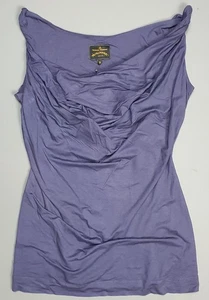 Vivienne Westwood Anglomania Draped Christy Vest Top Size XL - New Purple - Picture 1 of 6
