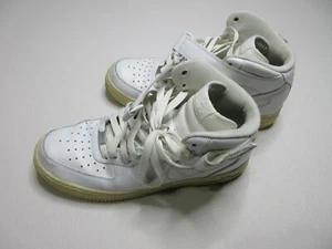Nike Lace-Up Air Force High Tops Mens Sneakers Round Neck Size 10.5US White - Picture 1 of 8