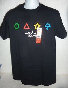 Neu mit Etikett Squid Games schwarzes T-Shirt Größe Medium C-40 - Bild 1 von 4