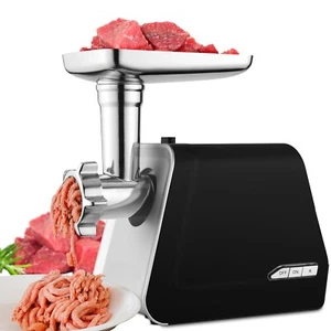 Fleischwolf elektrisch mit Metall-Getriebe Wurstmaschine Wurstfüller 2000 Watt - Bild 1 von 11