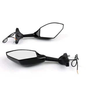 Rearview Side Mirrors black Adjustable Pair Fits For Suzuki GSX-R1000 2001-2005 - Picture 1 of 17
