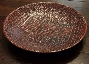 Large Snake skin pattern Ceramic plate - Picture 1 of 5