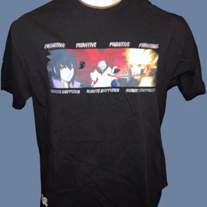Anime Primitive x Naruto Shippuden Final Fight Black T-Shirt Size Medium #76 - Picture 1 of 3