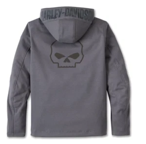 Harley Davidson Deflector Jacket Riding Moto Reflective Armor Pockets Skull 5XL - Picture 1 of 7