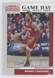 2019 Panini Contenders Draft Picks Game Day Tickets Romeo Langford #9 Rookie RC