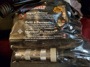 PowerBuilt - Reversible Impact Driver Kit [1/2" Drive] (Part # 648002) *NEW* - Picture 1 of 1