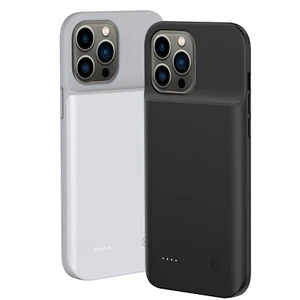 Akkuhülle für iPhone 13 12 Pro Max weich Ganzkörper Power Bank Ladegerät tragbar - Bild 1 von 16