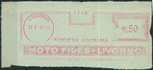 90509 - ITALY - POSTAL HISTORY - RED Mechanical Postmark - MOTO FIDES Motorbikes - Picture 1 of 1