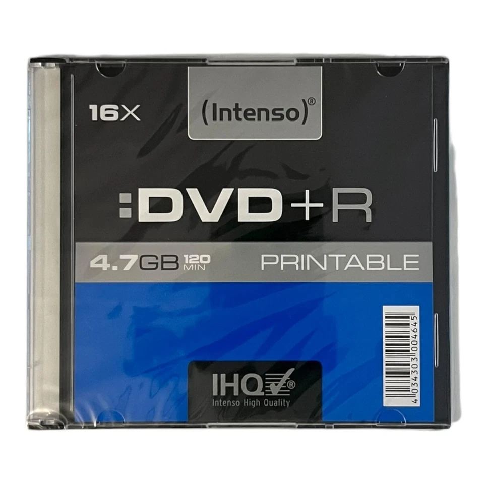 Intenso DVD + R Rohling 4,7 GB 120 Min. DVD+R Printable 1 Stück Neu & OVP - Bild 1 von 1