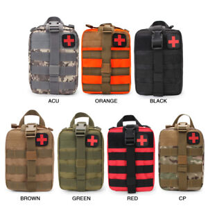EDC Molle Tactical Pouch Bag Emergency First Aid Kit Bag Travel Medical Kits Bag