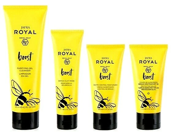 Jafra ROYAL Boost Régimen For Normal & Oily Skin Care Set 4 Pcs - Image 1 of 1