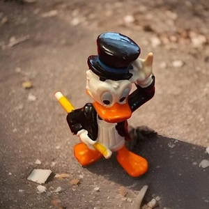 Cappello superiore e cravatta paperino vintage PVC Disney figure applausi - Foto 1 di 6