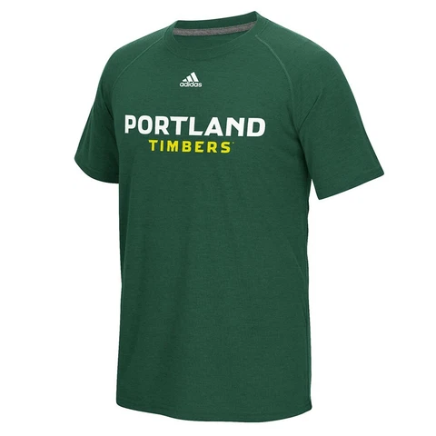 Portland Timbers MLS Adidas Men's Green "Primary One" Team Climalite T-Shirt Cover