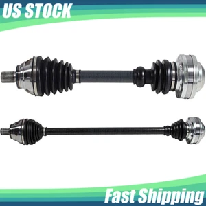 2x Front L&R CV Axle Shaft For 2006-2018 VW CC Jetta Passat Audi A3 Quattro 2.0L - Picture 1 of 10