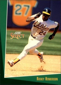 1993 Select Baseball #106 Rickey Henderson