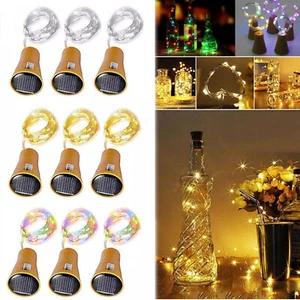 Fairy String Lights 2M 20LED Solar Powered Micro Copper Weeding Party Room Decor - Picture 1 of 15