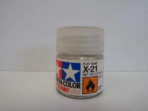 Tamiya - COLOR ACRYLIC PAINT MINI 10 ml - X-21 FLAT BASE - Picture 1 of 1