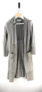 Lee Matthews 100% suede leather lightweight jacket in seal grey size S/UK8 - Picture 1 of 10