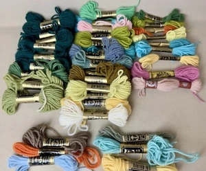 Mixed Tapestry Wool x 33 (+6 Part Used) Bundle Mixed Colours 5-10m -See Photos - Picture 1 of 15