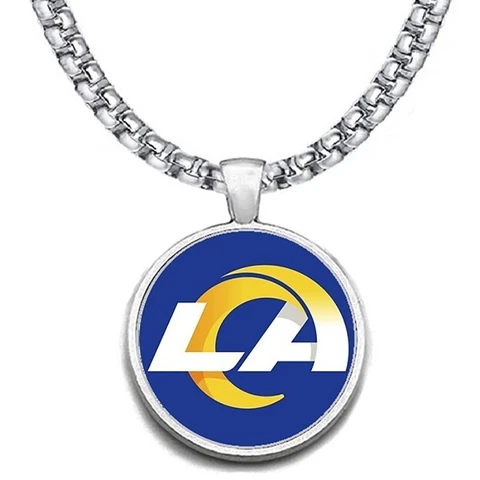 Los Angeles LA Rams Mens Womens Stainless Steel 20" Link Pendant Necklace D30 Cover