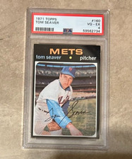 1971 Topps Tom Seaver $160 New York Mets PSA Graded 4 VG-EX