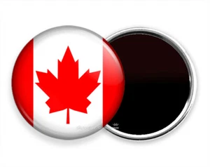 CANADIAN MAPLE LEAF CANADA RED WHITE FLAG FRIDGE REFRIGERATOR NOTE HOLDER MAGNET - Picture 1 of 1