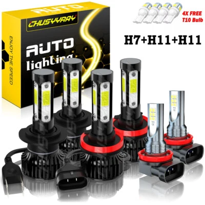 Kit de faros LED de haz alto/bajo + bombillas antiniebla para Mazda MX-5 Miata 2006-2014 Foto 1 de 4
