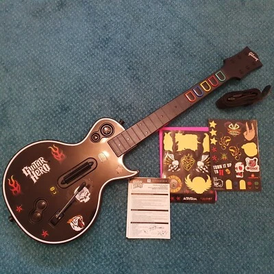 Guitar Hero Red Octane Controller for PS3 Model 95121.805 Black Les Paul Gibson - Image 1 of 4