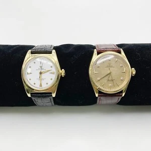 Lot of 2 Vintage Rolex Oyster Perpetual Watches Models 5050 6285 - Picture 1 of 10