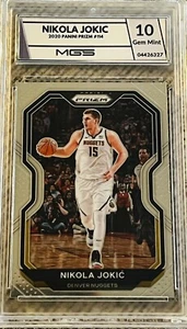 Nikola Jokic 2020 Panini Silver Prizm Basketball Card #114 Graded MGS 10 - Picture 1 of 2