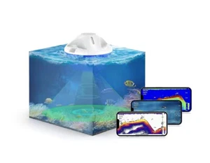 GEHEN Bluetooth Fish Detector Water Depth Riverbed Fish Finder for Kayaks Boats - Picture 1 of 10